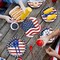 96PCS Vintage Patriotic Tableware Set for 24 Guests – American Flag Disposable Dinnerware with Plates, Napkins, Cups & Forks for 4th of July, Memorial Day & Veterans Day Celebrations